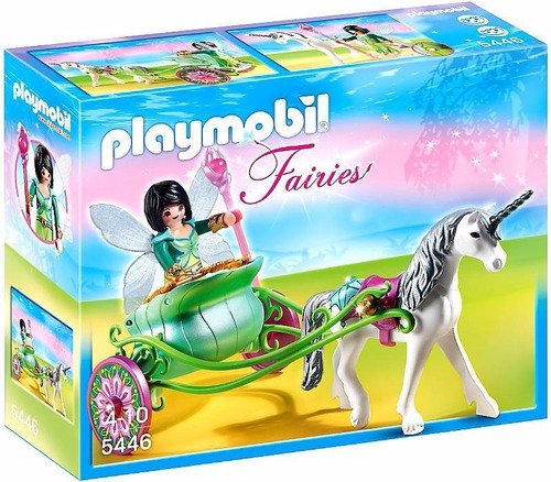 Playmobil Fairies - Hada Con Unicornio Y Carro Super Liqui!!