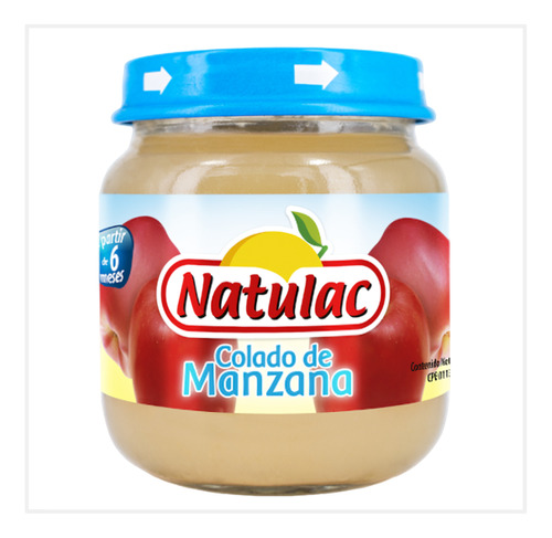 Compota Colado De Manzana Natulac Sin Azúcar 113grs