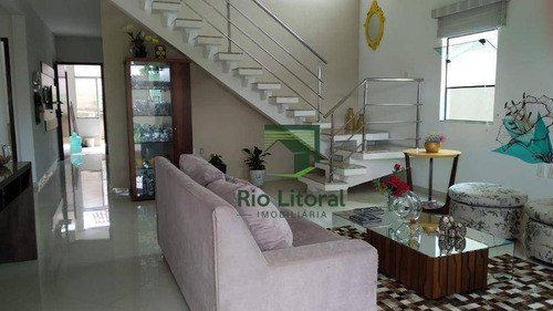 Imagem 4 de 30 de Casa Duplex De Alto Padrão Com 5 Dormitórios Sendo 3 Suítes Em Rio Das Ostras/rj. - Ca0951