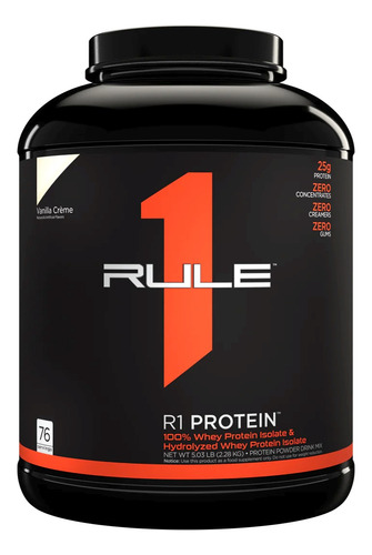 Rule One Proteína 100% Whey Protein Isolate 5lb Sabor Vanilla Crème