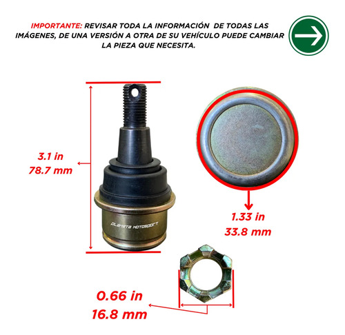 4 Rótulas Para Can Am Outlander 650 2013-2024