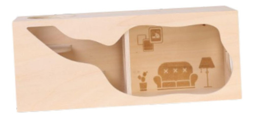 Casa De Madera Para Hámster, Cobertizo Para Mirar, L