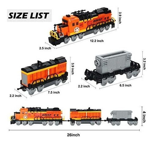 Set De Construcción De Tren De Carga Brick Story City, Model
