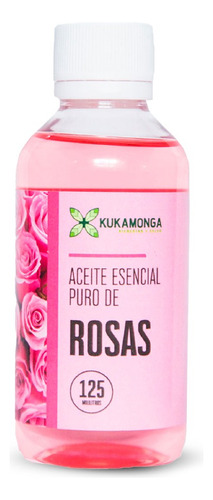Kit 5 Frascos De Aceite Esencial De Rosas 100% Puro - 125 Ml