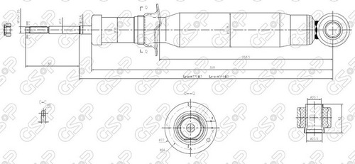 Amortiguador Trasero Breme Mitsubishi Galant 96-98