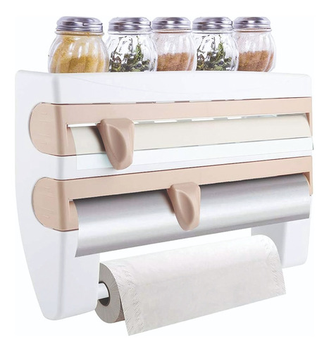 Dispensador Soporte Portarrollo Papel Con Cortador