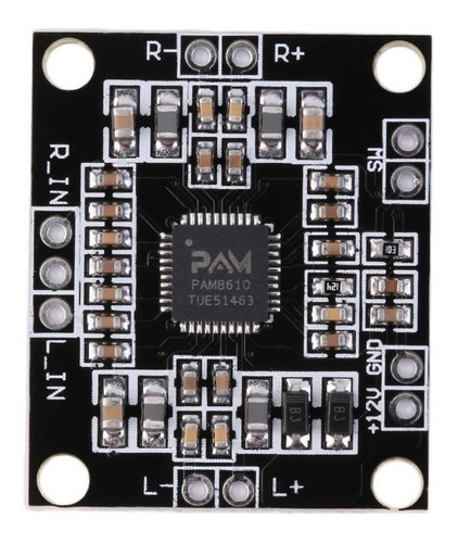 Imagen 1 de 6 de Amplificador Pam8610 Clase D 2x15w Arduino
