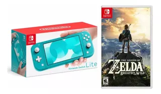 Nintendo Switch Lite Turquesa + Zelda Breath Of The Wild