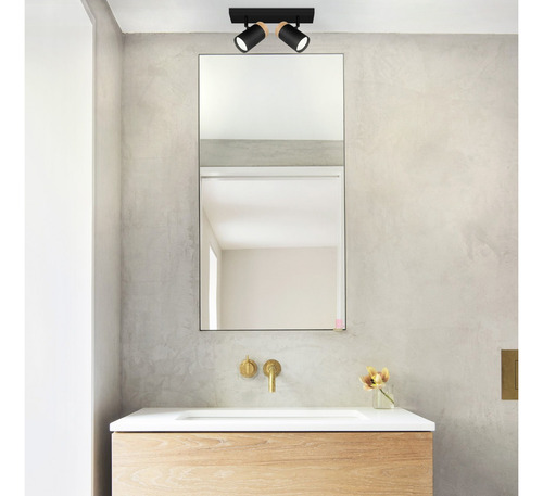Plafon 2 Luces Ideal Cocina Lamparas Led Incluidas Buena Luz