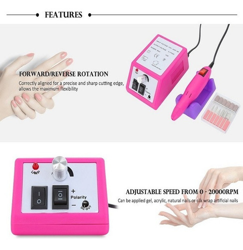 Máquina De Fresado Profesional De Taladro De Uñas Eléctrico