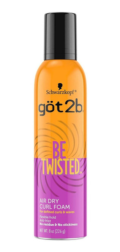 Got2b Be Twisted Air Dry - Espuma Rizada, 8 Onzas
