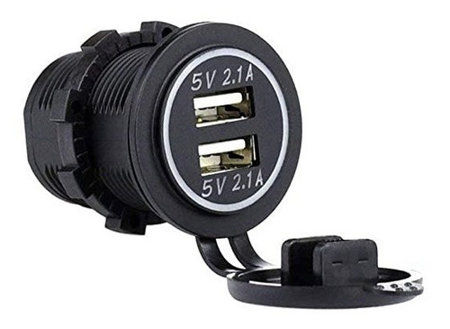 Cargador Usb Doble Led Banco 4.2a Carga Rapida Socket