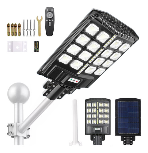 Lámpara Led Solar Alumbrado Exterio Control Remoto 500w