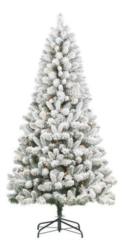 Árbol De Navidad Verde Nevado Preiluminado 6.5 Pies T-44