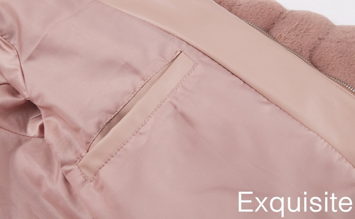 Campera Puffer Freyja Abrigo Piel Capucha Cinturon Extraible