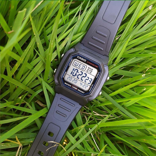 Imagem 5 de 7 de Relogio Casio Digital Standard W-800h-1avdf Preto