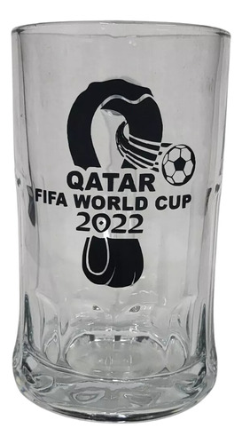 Vaso Jarra Cervecero Personalizado Mundial Qatar  Vidrio