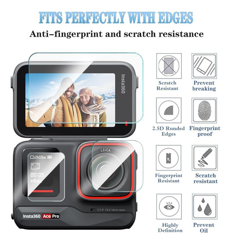 Protectores De Pantalla Compatible Para Insta360 Ace Pro