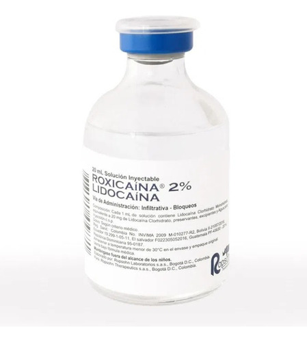 Roxicaina 2% Lidocaina X 20ml - mL a $1530