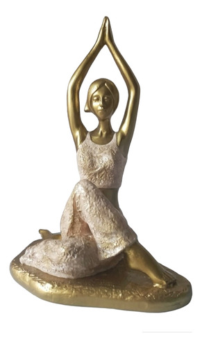 Estatua Figuras Yoga En Yeso Gran Tamaño