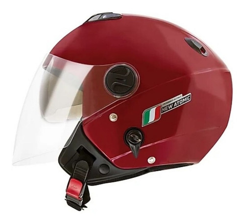 Capacete New Atomic Vermelho Brilhante Tam. 56 - Cap-714per 