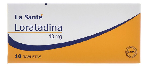Loratadina 10 Mg 10 Tabletas La Sante