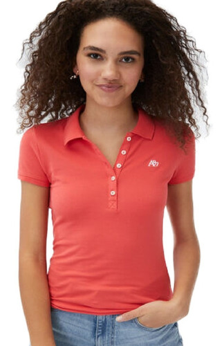 Aeropostale Playera Original Tipo Polo Para Mujer