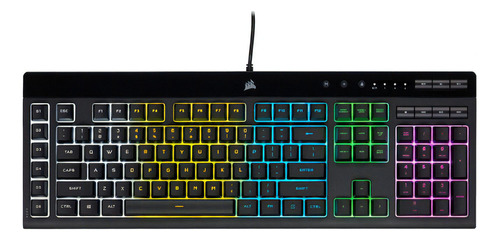 Teclado Gamer Corsair K55 Rgb Pro Lite, Teclas Macro, Inglés Color Del Teclado Negro