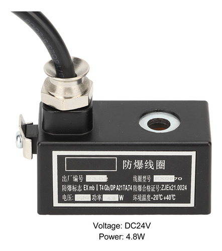 Conector Solenoide, Bobina De Válvula, A Prueba De Explosion