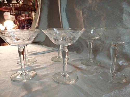 Juego Copas Brindis Champagne O Sidra, 4 (Usado)