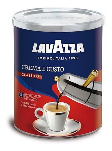 Lavazza Cafe Molido Crema E Gusto Classico 250g Andina Grain