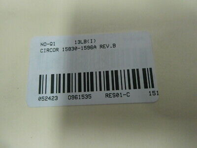 Circor 15830-1596a Rev.b Solenoid Valve 24v-dc 3/4in Npt