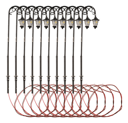 Lámpara De Calibre H0, 10 X 10 Unidades, Led 1:87