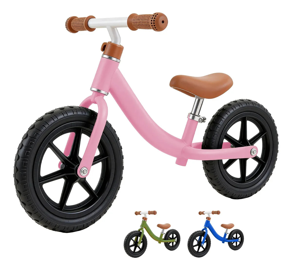 Bicicleta De Equilibrio Sin Pedales Entrenadora Para Niños Color Rosa