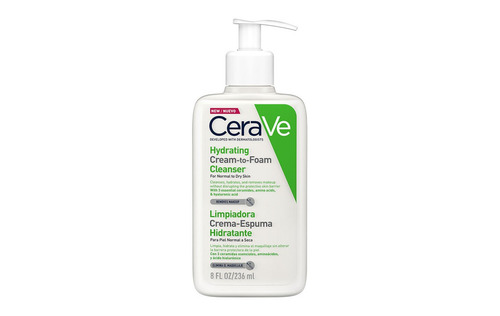 Imagen 1 de 5 de Cerave Limpiadora Crema-espuma Hidratante 236ml Para Rostro
