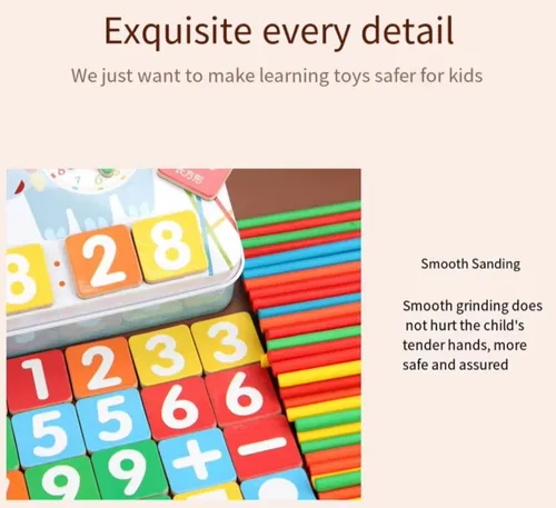 Juego Educativo Para Niños: Numero, Reloj Y Colore Magnético