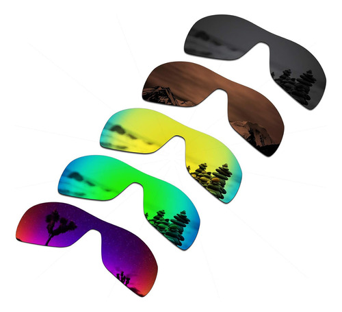 Juego De 5 Lentes De Repuesto Para Anteojos De Sol Oakley