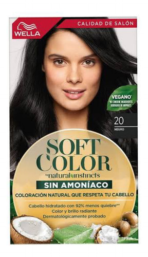 Tinte Soft Color Wella Sin Amoniaco Tono 20