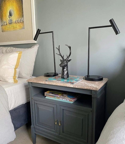 Imagen 8 de 8 de Lampara De Mesa Escritorio Negra Suite Led 3w Manfroni