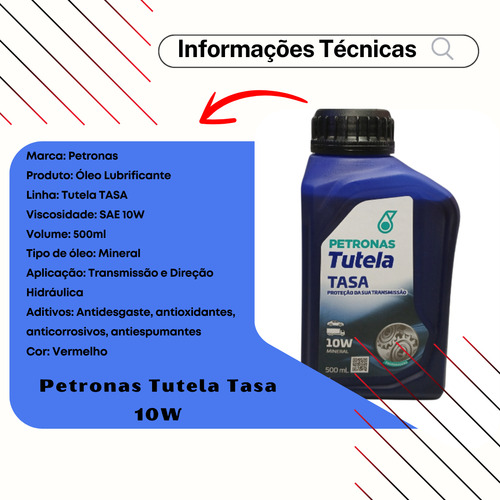 Óleo Petronas Atf Tasa 10w Kit 2 Unid 500ml Direção