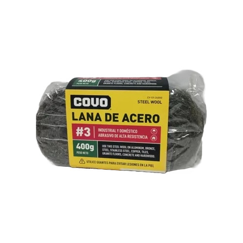 Lana De Acero Num 3 400gr Covo