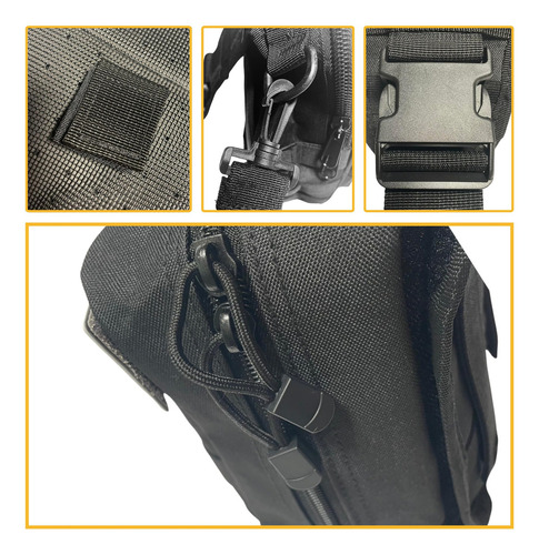 Bolsa Táctica De Bandolera Gunzee 1l Compacta Para Hombres