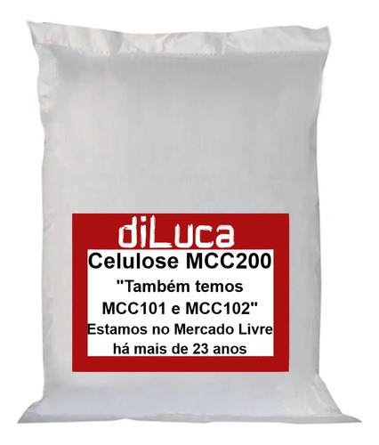 Celulose Microcristalina Usp Mcc-200 1kg