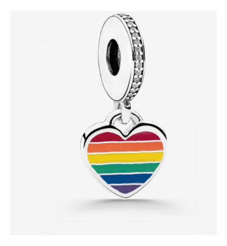 Charm Dije Pride Orgullo Gay Plata 925 Incluye Caja Estuche