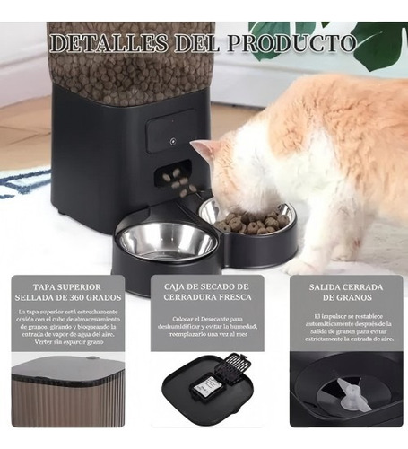 Dispensador Automático Alimentos Para Mascotas Doble Robot