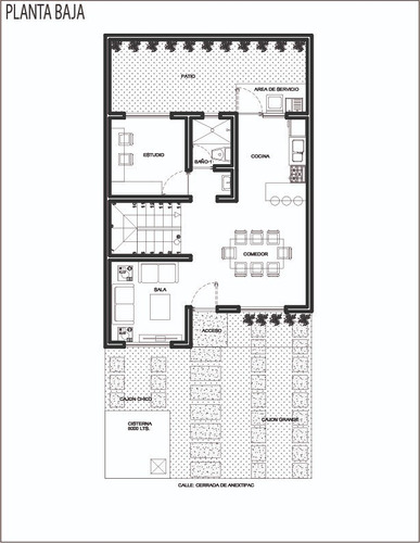 Plano De Casa Habitación, Diseño Arquitectónico. 7m X 15m