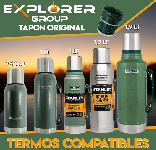 Imagen 6 de 10 de Tapon Pico Cebador Repuesto Matero Apto Termo Stan Explorer