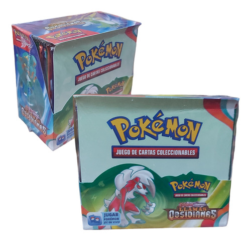 Cartas Pokem On Caja 36 Sobres Llamas Obsidianas