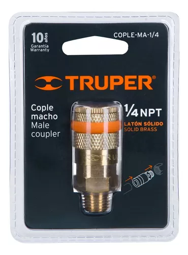 Conector Rapido Hembra Npt 1/4 Laton Truepower 65050 TPCNTF