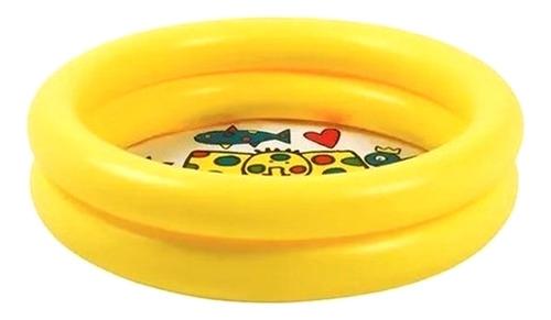 Pileta Inflable Redonda 76x20 Bebé Sun Club Kiddy Pool 13573 Color Amarillo